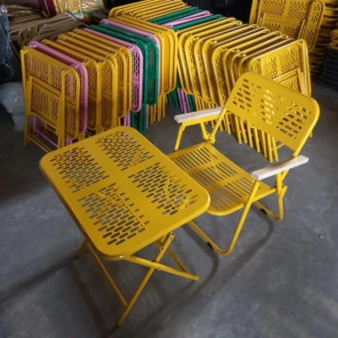 Bàn sắt sơn tĩnh điện gấp gọn, xếp cafe, Bistro, thẻ CNC, giá tận xưởng 159.000 VND 7