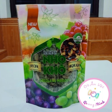 Bán sỉ 1kg Nho khô ăn liền thơm ngon - Đồ ăn vặt Tết hot, giá chỉ 102.000₫ 6 Bán sỉ 1kg Nho khô ăn liền thơm ngon - Đồ ăn vặt Tết hot, giá chỉ 102.000₫ 6
