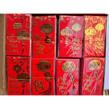 Bán sỉ 60 Bao lì xì đỏ 2.024 có nắp - In 3D chất lượng cao, trang nhã, lịch sự 7