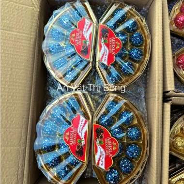 Bán sỉ thùng 24 hộp chocolate 10 viên - Trưng bày Tết, thiết kế đẹp, thơm ngon, 850k 2