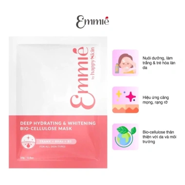 Bản tết Mặt nạ dừa Emmie HappySkin BioCell Dưỡng trắng phục hồi da 25g 132.300 VND