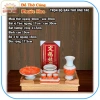 Bàn thờ ông Táo gỗ xoan ngang 48cm ke gỗ, bộ sứ đỏ - Đồ thờ cúng Phước Hoa giá ưu đãi 1.38 triệu 2