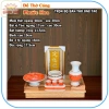 Bàn thờ ông Táo gỗ xoan ngang 48cm ke gỗ, bộ sứ đỏ - Đồ thờ cúng Phước Hoa giá ưu đãi 1.38 triệu 3