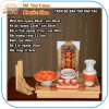 Bàn thờ ông Táo gỗ xoan ngang 48cm ke gỗ, bộ sứ đỏ - Đồ thờ cúng Phước Hoa giá ưu đãi 1.38 triệu 5