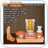 Bàn thờ ông Táo gỗ xoan ngang 48cm ke gỗ, bộ sứ đỏ - Đồ thờ cúng Phước Hoa giá ưu đãi 1.38 triệu 8