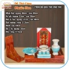 Bàn thờ ông Táo gỗ xoan ngang 48x30cm trọn bộ - Bộ sứ xanh Phước Hoa giá ưu đãi 1.380.000 VND