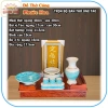 Bàn thờ ông Táo gỗ xoan ngang 48x30cm trọn bộ - Bộ sứ xanh Phước Hoa giá ưu đãi 1.380.000 VND 10