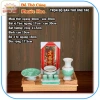Bàn thờ ông Táo ngang 48cm gỗ xoan ke gỗ và bộ sứ xanh lục - Đồ thờ cúng Phước Hoa giá ưu đãi 1.38 triệu VNĐ 7