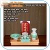 Bàn thờ ông Táo ngang 48cm gỗ xoan ke gỗ và bộ sứ xanh lục - Đồ thờ cúng Phước Hoa giá ưu đãi 1.38 triệu VNĐ 9