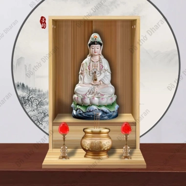 Ban thờ Thần Tài, Ông Địa, Cúng Phật, Thờ Ông Táo MS06-3 – Nhỏ gọn, phù hợp mọi không gian, 423k