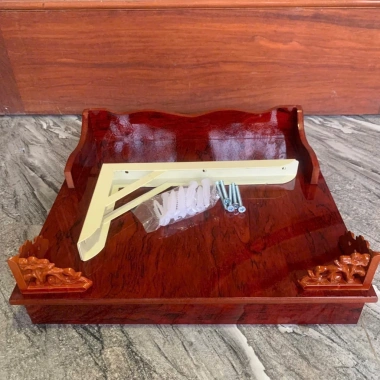 Bàn thờ treo tường Phật - Ông Táo Cửu Huyền Ván ép 40x60cm, kèm ke sắt, giảm 199k, ship hoả tốc TP.HCM