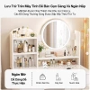 Bàn Trang Điểm Bắc Âu Hiện Đại - Đèn LED, 2 Ngăn Kéo, Thiết Kế Đơn Giản, Giá Ưu Đãi 296k 6
