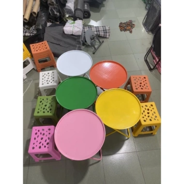 Bàn tròn cafe trà chanh gập gọn màu sắt, thích cafe, câu cá, du lịch - giá sỉ 91.000đ