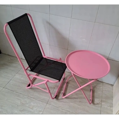 Bàn tròn cafe trà chanh gập gọn màu sắt, thích cafe, câu cá, du lịch - giá sỉ 91.000đ