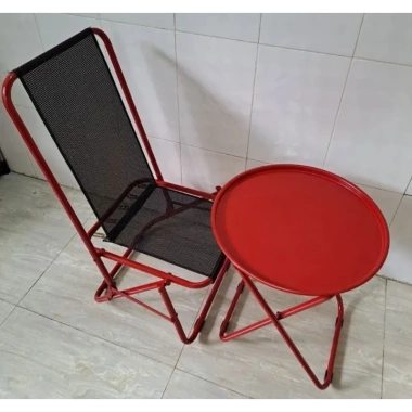 Bàn tròn cafe trà chanh gập gọn màu sắt, thích cafe, câu cá, du lịch - giá sỉ 91.000đ