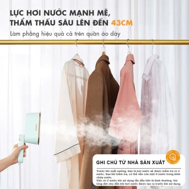 Bàn ủi cầm tay Gaabor HM-M01A – ủi khô & hơi nước, gọn nhẹ, giảm còn 550k 2