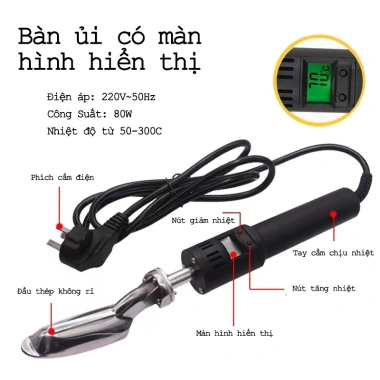 Bàn ủi da mini gọn, điều chỉnh nhiệt độ đa năng - ủi giày da tiện dụng 367.500 VND 3