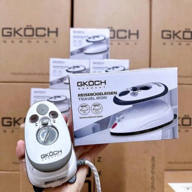 Bàn ủi du lịch mini GKÖCH Germany - Bàn là mini, bảo hành 12 tháng, chỉ 850.000₫