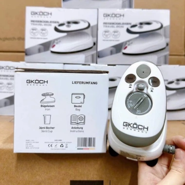 Bàn ủi du lịch mini GKÖCH Germany - Bàn là mini, bảo hành 12 tháng, chỉ 850.000₫