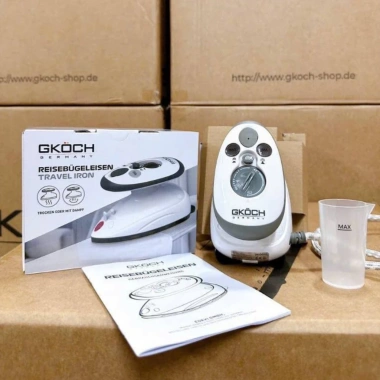 Bàn ủi du lịch mini GKÖCH Germany - Bàn là mini, bảo hành 12 tháng, chỉ 850.000₫