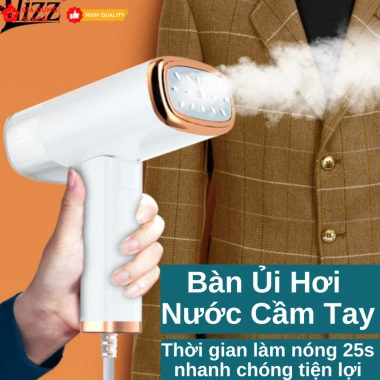 Bàn ủi hơi nước Alizz Mini cầm tay Travel 1.000W, phun nước du lịch nhỏ gọn tiện dụng