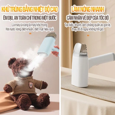 Bàn ủi hơi nước cầm tay 1.300W – Hơi mạnh, phẳng nhanh, gập gọn du lịch, giá ưu đãi 285k 5 Bàn ủi hơi nước cầm tay 1.300W – Hơi mạnh, phẳng nhanh, gập gọn du lịch, giá ưu đãi 285k 5