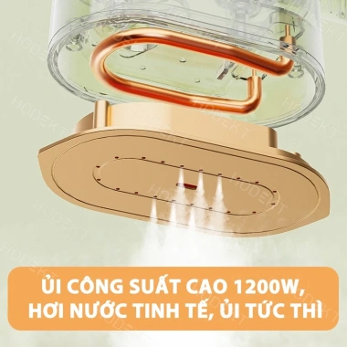 Bàn ủi hơi nước cầm tay 2 trong 1 HODEKT gấp gọn du lịch ủi khô và ủi nước tiện lợi giá 419.000