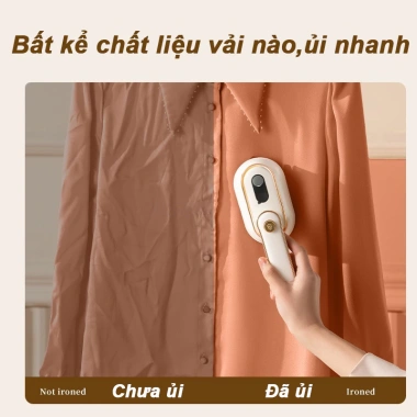Bàn ủi hơi nước cầm tay 2in1 - ủi khô và nước, dung tích lớn, gấp gọn du lịch, phù hợp mọi loại vải 3 Bàn ủi hơi nước cầm tay 2in1 - ủi khô và nước, dung tích lớn, gấp gọn du lịch, phù hợp mọi loại vải 3