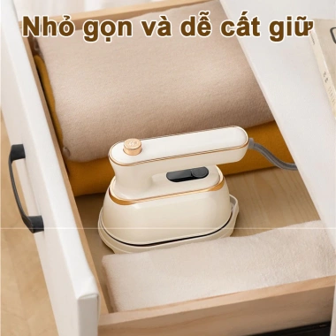 Bàn ủi hơi nước cầm tay 2in1 - ủi khô và nước, dung tích lớn, gấp gọn du lịch, phù hợp mọi loại vải 8 Bàn ủi hơi nước cầm tay 2in1 - ủi khô và nước, dung tích lớn, gấp gọn du lịch, phù hợp mọi loại vải 8