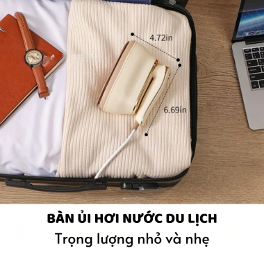 Bàn ủi hơi nước cầm tay cao cấp, công suất lớn, gọn nhẹ, dùng cho gia đình và du lịch, thẳng mọi loại vải - 479k 6