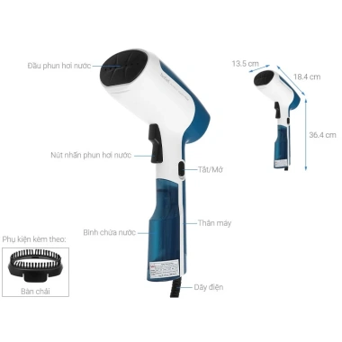 Bàn ủi hơi nước cầm tay du lịch Tefal DT6.130E0 1.300W 70ml – Phun hơi, làm nóng nhanh, bảo hành 24 tháng, giá chỉ 729.000₫ 5