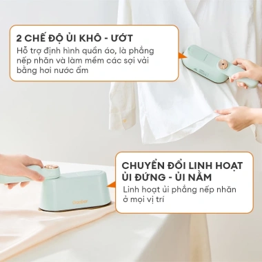 Bàn ủi hơi nước cầm tay Gaabor 2in1 HM-M01A 1.200W - Du lịch nhỏ gọn, nóng trong 30s, giảm giá 22% 4
