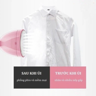 Bàn ủi hơi nước cầm tay mini 1.500W gấp gọn màu hồng - Thiết kế nhỏ gọn, giảm giá 328.820₫