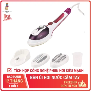 Bàn ủi hơi nước cầm tay mini JK công nghệ hiện đại, làm nóng 30s, chỉ 275.000₫ 2