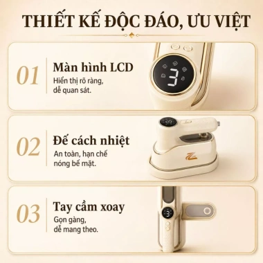 Bàn ủi hơi nước cầm tay Zlife chính hãng 1.000W mini, nóng nhanh, làm thẳng mọi loại vải - Giá chỉ 308.700₫ 7
