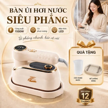 Bàn ủi hơi nước cầm tay Zlife chính hãng 1.000W mini, nóng nhanh, làm thẳng mọi loại vải - Giá chỉ 308.700₫ 8