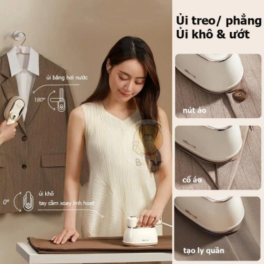 Bàn Ủi Hơi Nước Mini Bear DYD-J10Q1 IR-4H10M - Nhỏ Gọn Tiện Lợi, BH 18 Tháng, Hàng Chính Hãng, Giá 629k 7