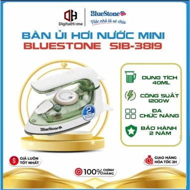 Bàn ủi hơi nước mini BlueStone SIB 3.819 1.200W – Phun hơi 10g/phút, bảo hành 2 năm, chỉ 549.000₫