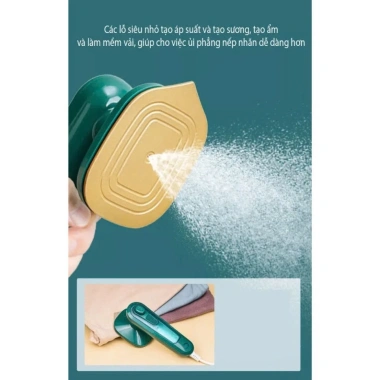 Bàn ủi hơi nước mini cầm tay 33W du lịch, nhỏ gọn tiện dụng, dễ gấp, chỉ 89.000₫