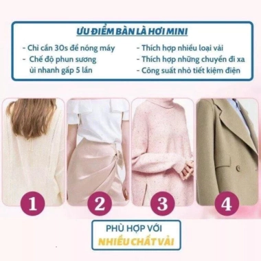 Bàn ủi hơi nước mini cầm tay 33W - Gấp gọn tiện dụng, du lịch chỉ 99k 8 Bàn ủi hơi nước mini cầm tay 33W - Gấp gọn tiện dụng, du lịch chỉ 99k 8