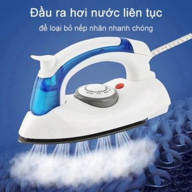 Bàn ủi hơi nước Mini Hetian Du Lịch Gấp Gọn - Chính hãng, Giá chỉ 189.000₫