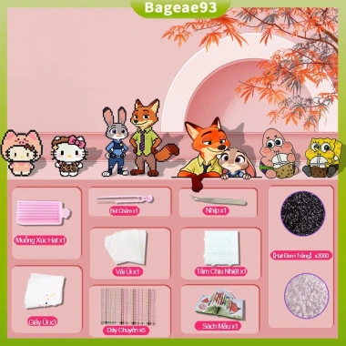 Bàn ủi mini cho đồ chơi DIY hạt ghép hình - cắm điện, chỉ 150.000 VND