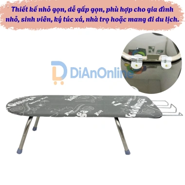 Bàn ủi mini gấp gọn inox - Nhỏ gọn, tiện du lịch, bề mặt vải chịu nhiệt, giá 229.000₫ 6 Bàn ủi mini gấp gọn inox - Nhỏ gọn, tiện du lịch, bề mặt vải chịu nhiệt, giá 229.000₫ 6