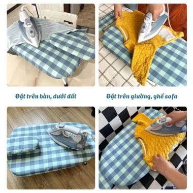 Bàn ủi mini HanaX gấp gọn, đệm tay chống bỏng, tiện lợi cho gia đình - Giá chỉ 199.000₫ 2