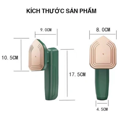 Bàn ủi mini PTLUXURY xách tay, độ ẩm xanh tiện lợi, giá ưu đãi 105k cho gia đình 3