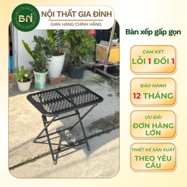 Bàn xếp gấp gọn bền đẹp, tiết kiệm diện tích - Bàn cafe linh hoạt, dễ di chuyển, chỉ 100.000
