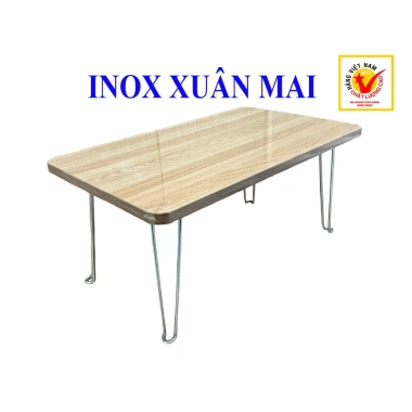 Bàn Xếp Gấp Gọn Học Sinh Vân Gỗ Cao Cấp Xuân Mai - Tiết Kiệm Không Gian Độ Bền Cao