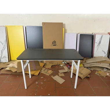Bàn Xếp Gấp Gọn Tiện Lợi Đã Lắp Sẵn, Bo tròn 4 góc - Bàn Học Tập, Làm Việc, Đa Năng Giá 650k