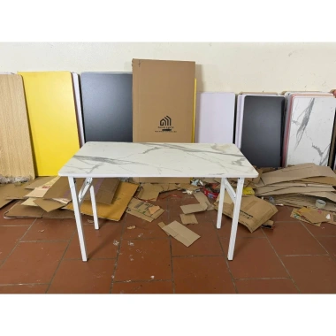 Bàn Xếp Gấp Gọn Tiện Lợi Đã Lắp Sẵn, Bo tròn 4 góc - Bàn Học Tập, Làm Việc, Đa Năng Giá 650k