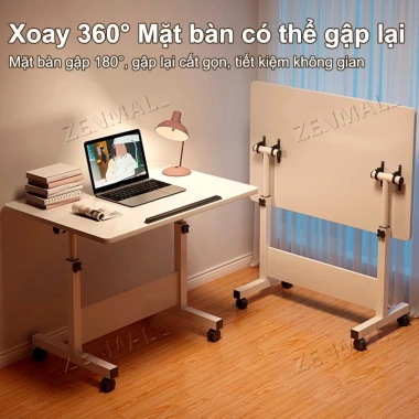 Bàn Xếp Gấp Gọn ZEN - Vững Chắc, Lắp Sẵn, Hoàn Thiện Cao, Tiện Lợi cho Học Tập và Làm Việc - 266.200₫